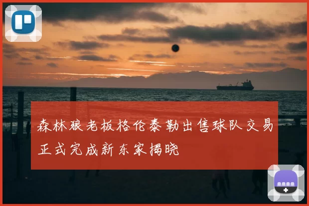 森林狼老板格伦泰勒出售球队交易正式完成新东家揭晓